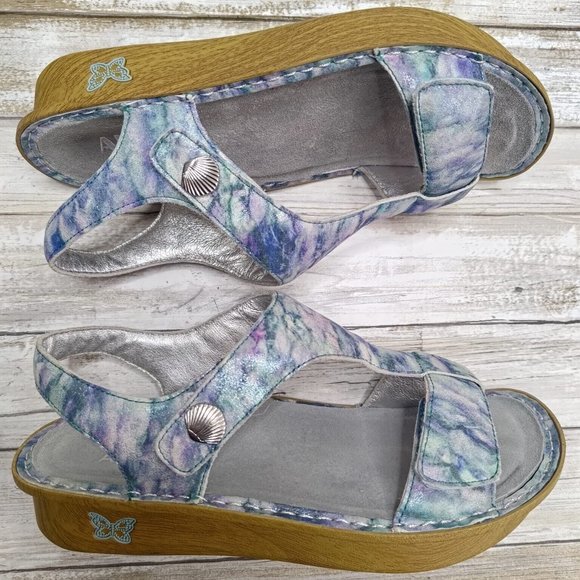 SOLD Alegria Woman’s Lite Kendra Impressionista Leather Sandals Sz EU 39/9.5 - Picture 6 of 9